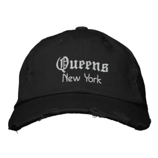 queens bold embroidered hat