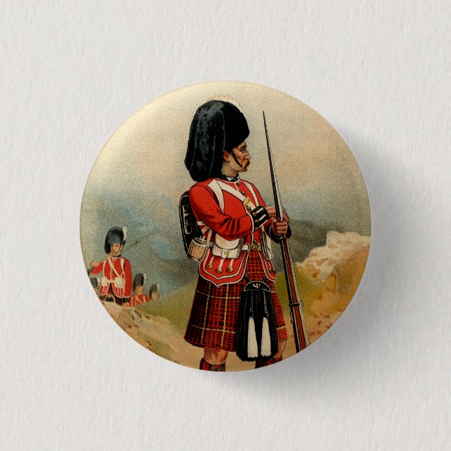 Queens Cameroon Highlanders 1 Inch Round Button (Front)