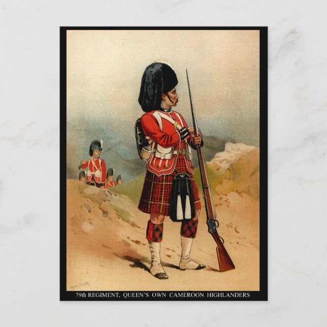 Queens Cameroon Highlanders Postcard (Front)