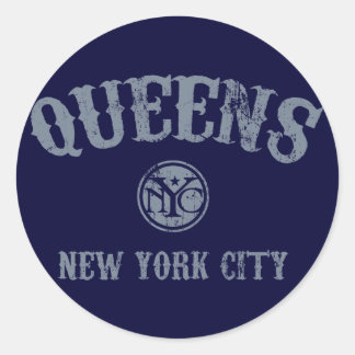 *Queens Classic Round Sticker