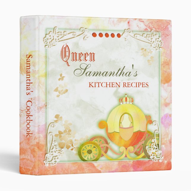 Queen's Coach Recipe Book Binder (Front/Spine)