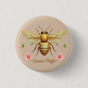 Queen's Flight 1 Inch Round Button