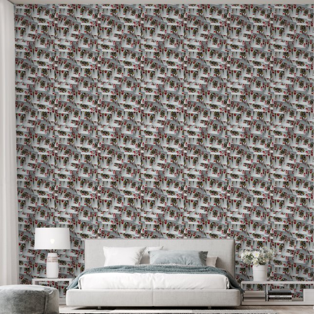 "Queen's Gambit: Scattered Pairs of Pocket Queens" Wallpaper (Bedroom)