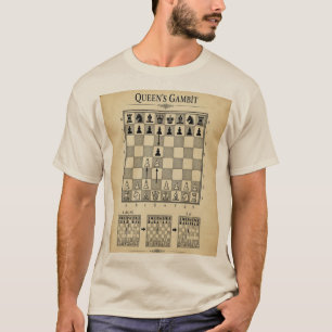 Queen's Gambit Vintage Chess Opening T-Shirt
