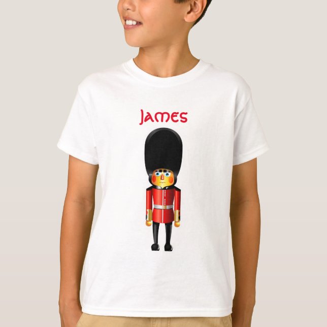 Queen's Guard Soldier Cartoon T-Shirt (Front)
