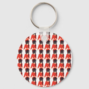 Queens Guard Soldiers Pattern Keychain