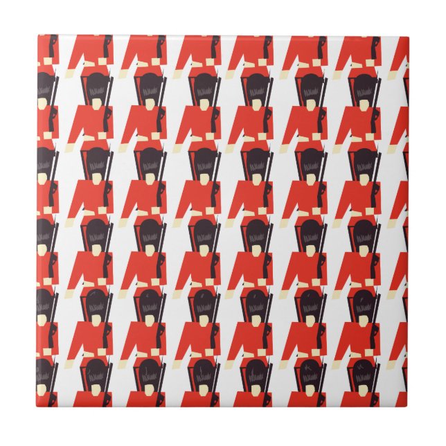 Queens Guard Soldiers Pattern Tile (Front)