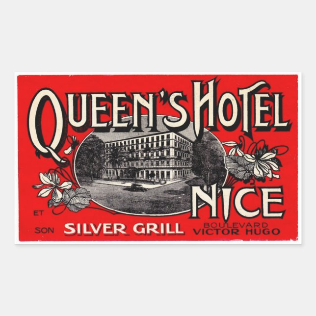 Queen's Hotel (Nice) Sticker (Front)