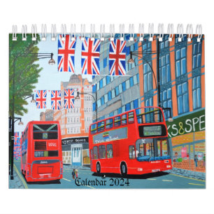 Queen's Jubilee London Calendar 2024