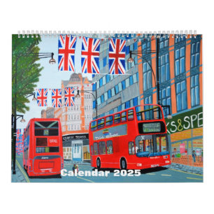 Queen's Jubilee London Calendar 2025