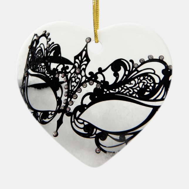 Queens Mask Ceramic Ornament (Front)