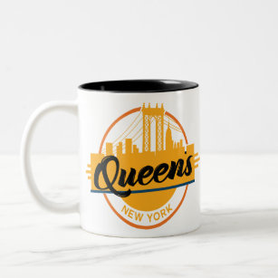 Queens New York Two-Tone Coffee Mug