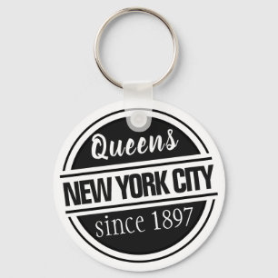 Queens NYC 1897 Keychain