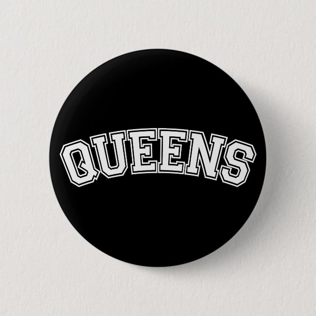 QUEENS, NYC 2 INCH ROUND BUTTON (Front)