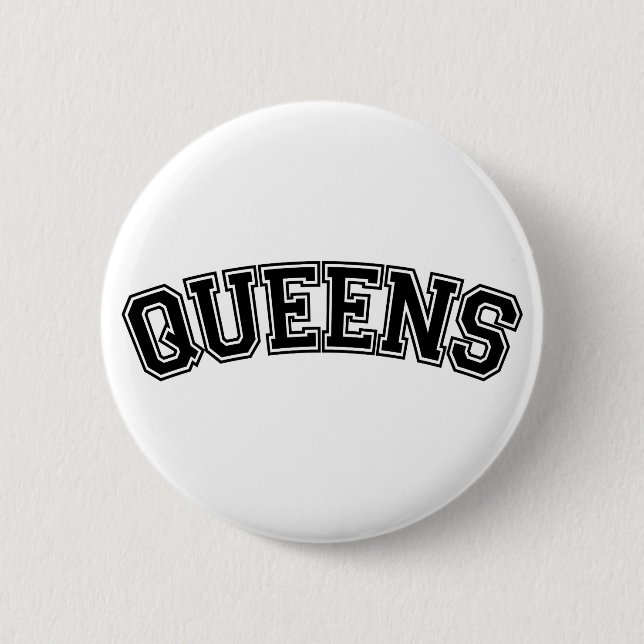 QUEENS, NYC 2 INCH ROUND BUTTON (Front)