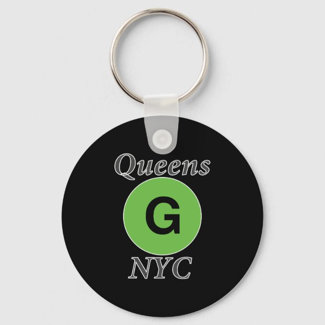 Queens NYC G Train Keychain (Front)