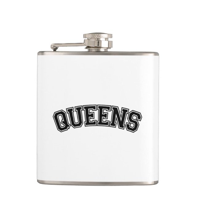 QUEENS, NYC HIP FLASK (Front)
