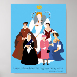 Queens of England Poster