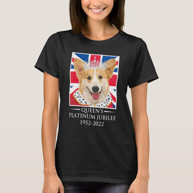 Queen's Platinum Jubilee 2022 British Monarch Quee T-Shirt (Front)