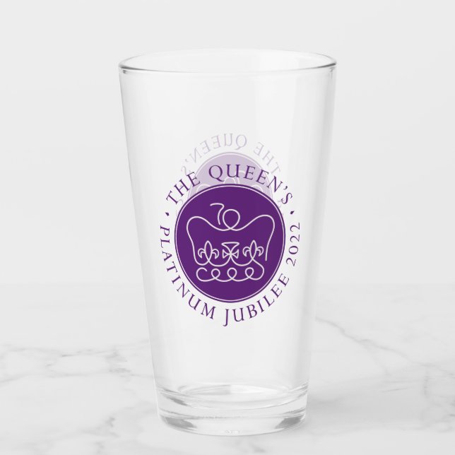 Queen's Platinum Jubilee Glass (Front)
