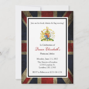 Queen's Platinum Jubilee Party Invitation
