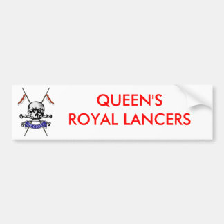 Queens Royal Lancers Bumper Sticker