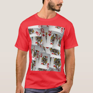 Queens Scattered Poker Cards, Tshirt