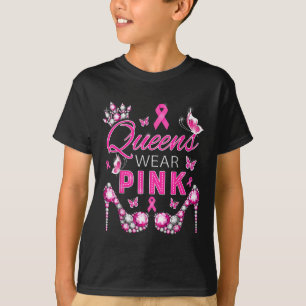 Queens Wear Pink Breast Cancer Awareness Ribbon Su T-Shirt