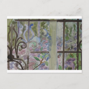 Queens Window detail Postcard