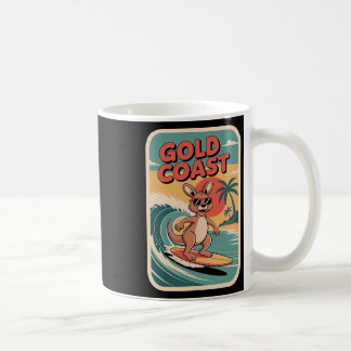 Queensland Beach Vibes Retro Sunset And Fun Surfin Coffee Mug