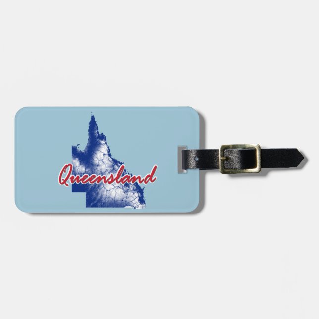 Queensland Luggage Tag (Front Horizontal)