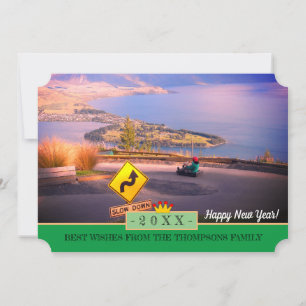 QueensTown et Bonne année ! Carte /20XX NZ