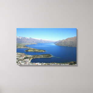 Queenstown from Bob's Peak, New Zealand - Canvas