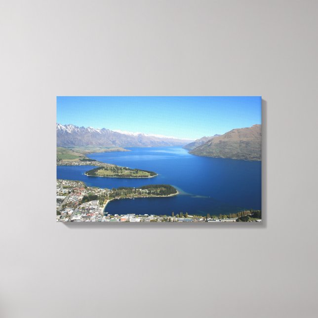 Queenstown from Bob's Peak, New Zealand - Canvas (Front)