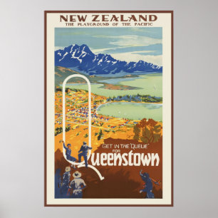 Queenstown New Zealand Poster