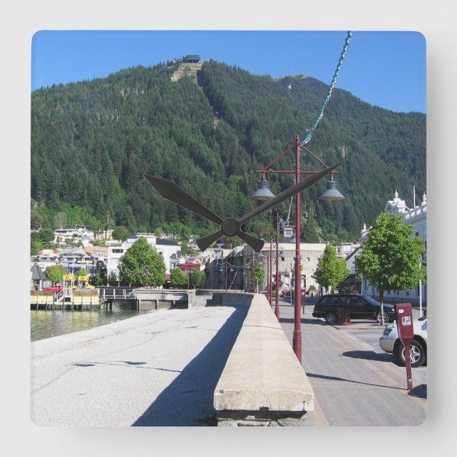 Queenstown, Otago, New Zealand Square Wall Clock (Front)