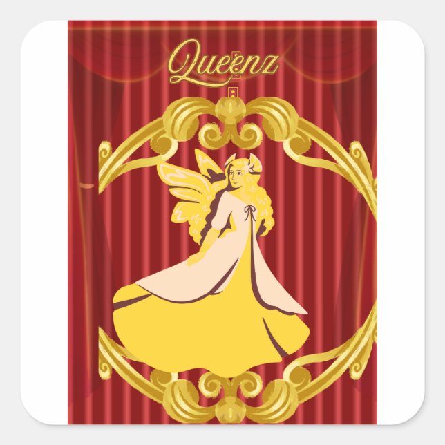 Queenz Square Sticker (Front)