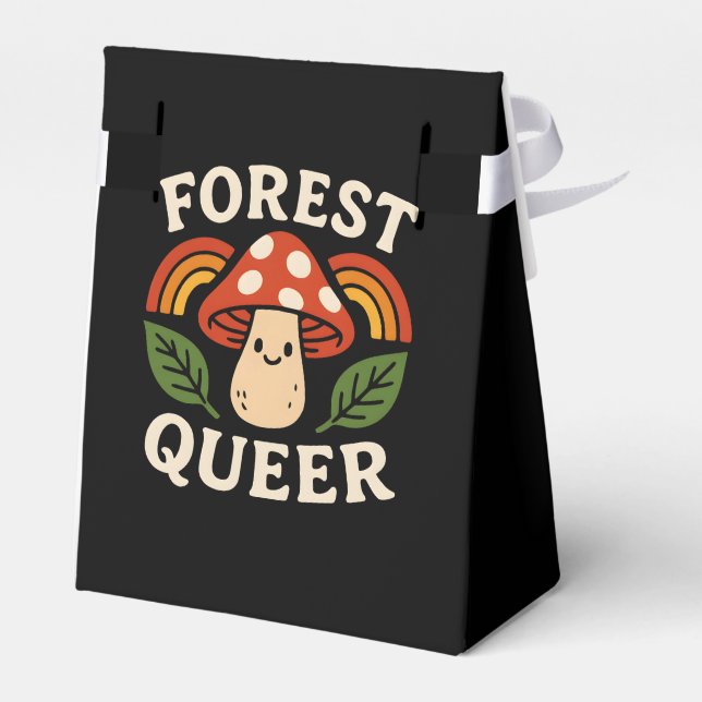 Queer Forest Nature Aesthetic Design Favor Box (Back Side)