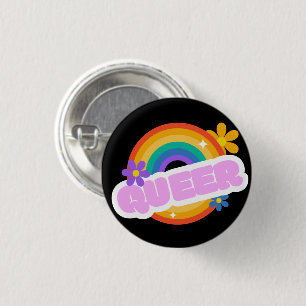 Queer. LGBT+Pride.  Button