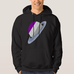 Queer Lgbtq Ace Pride Month Saturn Asexuality Flag Hoodie