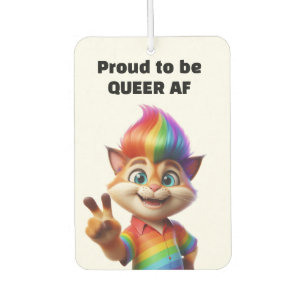 Queer Mohawk Cat Air Freshener