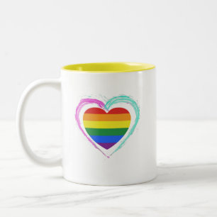 Queer Mutant! Two-Tone Coffee Mug
