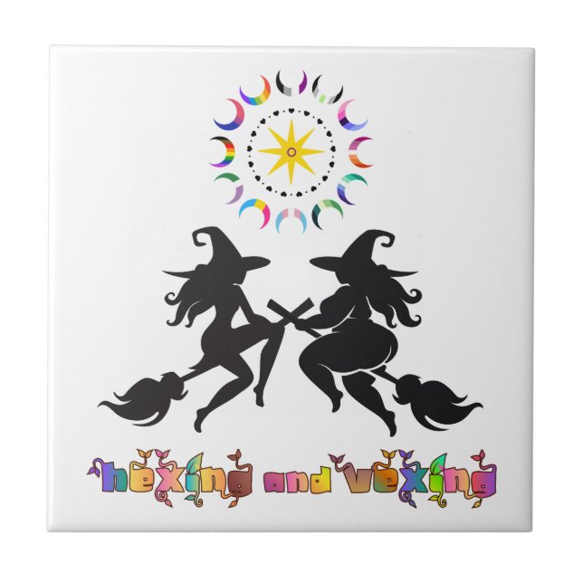 Queer Pagan Body Solidarity | Hexing and Vexing Tile (Front)