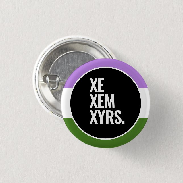 Queer Pride 1 Inch Round Button (Front & Back)