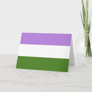 Queer Pride Flag Card