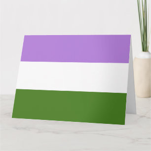 Queer Pride Flag Card