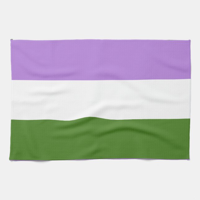 Queer Pride Flag Kitchen Towel (Horizontal)