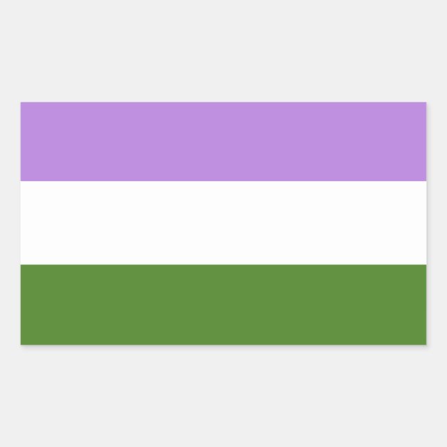 Queer Pride Flag Sticker (Front)