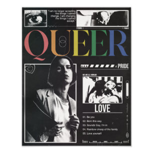 Queer Pride LGBTQ+ Modern Brutalist Photo Print