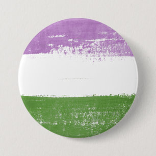 Queer Pride Paint 3 Inch Round Button
